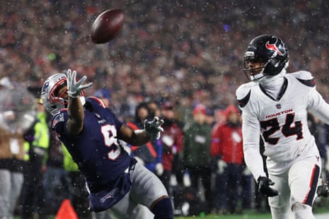 Texans 16-28 Patriots: Stroud crumbles in NFL playoff as New England set date with Denver – as it happened | NFL | The Guardian