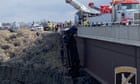 Crews rescue two people from truck dangling over Idaho bridge