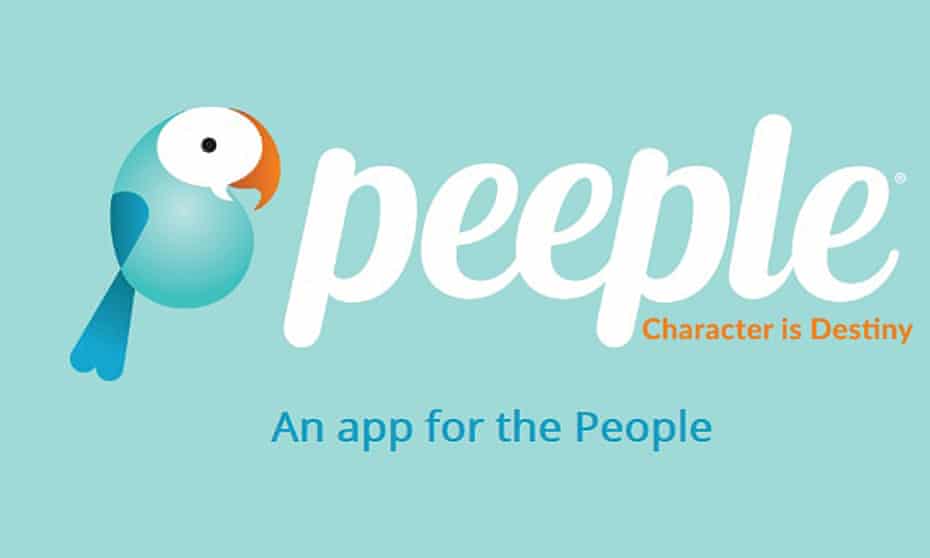 An advert for Peeple app – the app that lets you rate people you know.