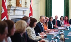 Keir Starmer hosts his first Cabinet at 10 Downing Street