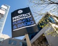a protest sign that says 'protect independent public TV and radio'