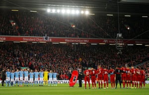 General view during a minutes silence as part of remembrance commemorations.