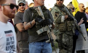 Armed protest mosque