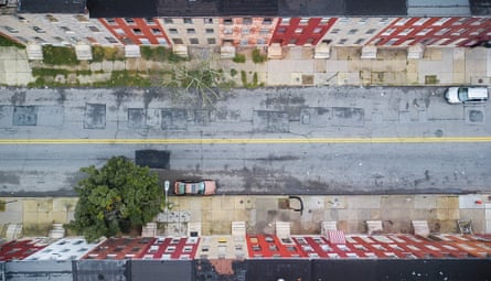 Abandoned properties dot West Baltimore in a patchwork of blight.