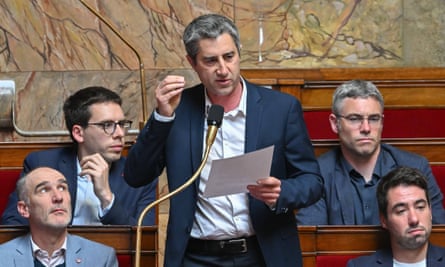 François Ruffin during the weekly session of questions to the government at the national assembly in Paris, France.