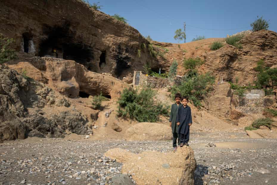 The cave complex in Charwazgi Mulankali that has been home to scores of families for seven years