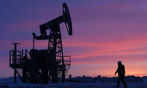 An oil field near the village of Nikolo-Berezovka in Bashkortostan, Russia.