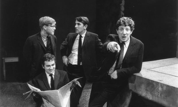 Alan Bennett, Peter Cook, Dudley Moore and Jonathan Miller, authors and performers of Beyond the Fringe, 1964.