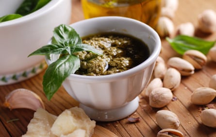 Pistachios are great for pesto.