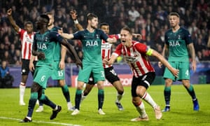 Psv Eindhoven 2 2 Tottenham Hotspur Champions League As It Happened Football The Guardian Psv Eindhoven 2 2 Tottenham Hotspur Champions League As It Happened Football The Guardian