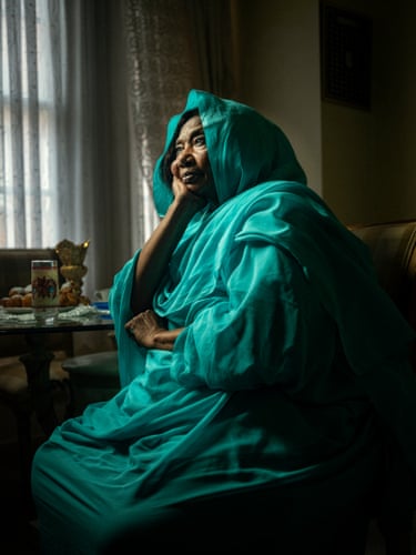 Liela, London, by Adam Docker ‘Liela was born, raised and educated in Sudan, but settled in London at the end of 1990. She is the founder and chairperson of the You Are Not Alone community organisation. She has been the secretary general of the Sudanese Women’s Union UK, a member of Black and Minority Ethnic Group Consortium and its Health Forum in Westminster, the former vice chair person of the Westminster Women’s Forum, and former treasurer to the Bahr El-Ghazal emergency relief fund. In 2023 she was caught up in Sudan’s war, but returned to London after a difficult journey’