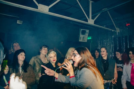 Stuart McKenzie performs at the Montez Press London fundraiser at Ormside Projects, 2025.