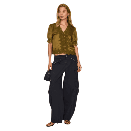 Anthropologie satin blouse
