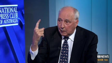 'Only one is paying. Our bloke': Paul Keating attacks Labor leadership over Aukus deal – video