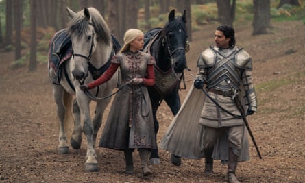Milly Alcock as Rhaenyra Targaryen.