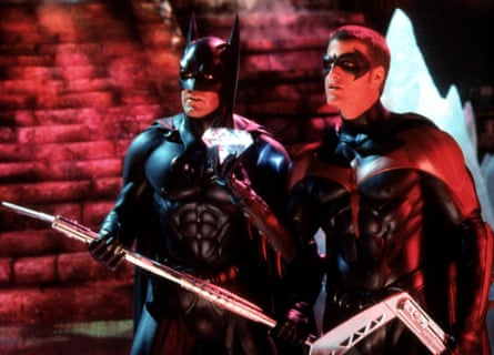 George Clooney left, and Chris O’Donnell in 1997’s Batman and Robin.