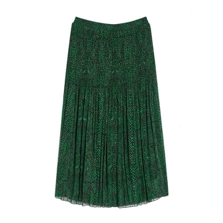 Green snake print skirt from johnlewis.com