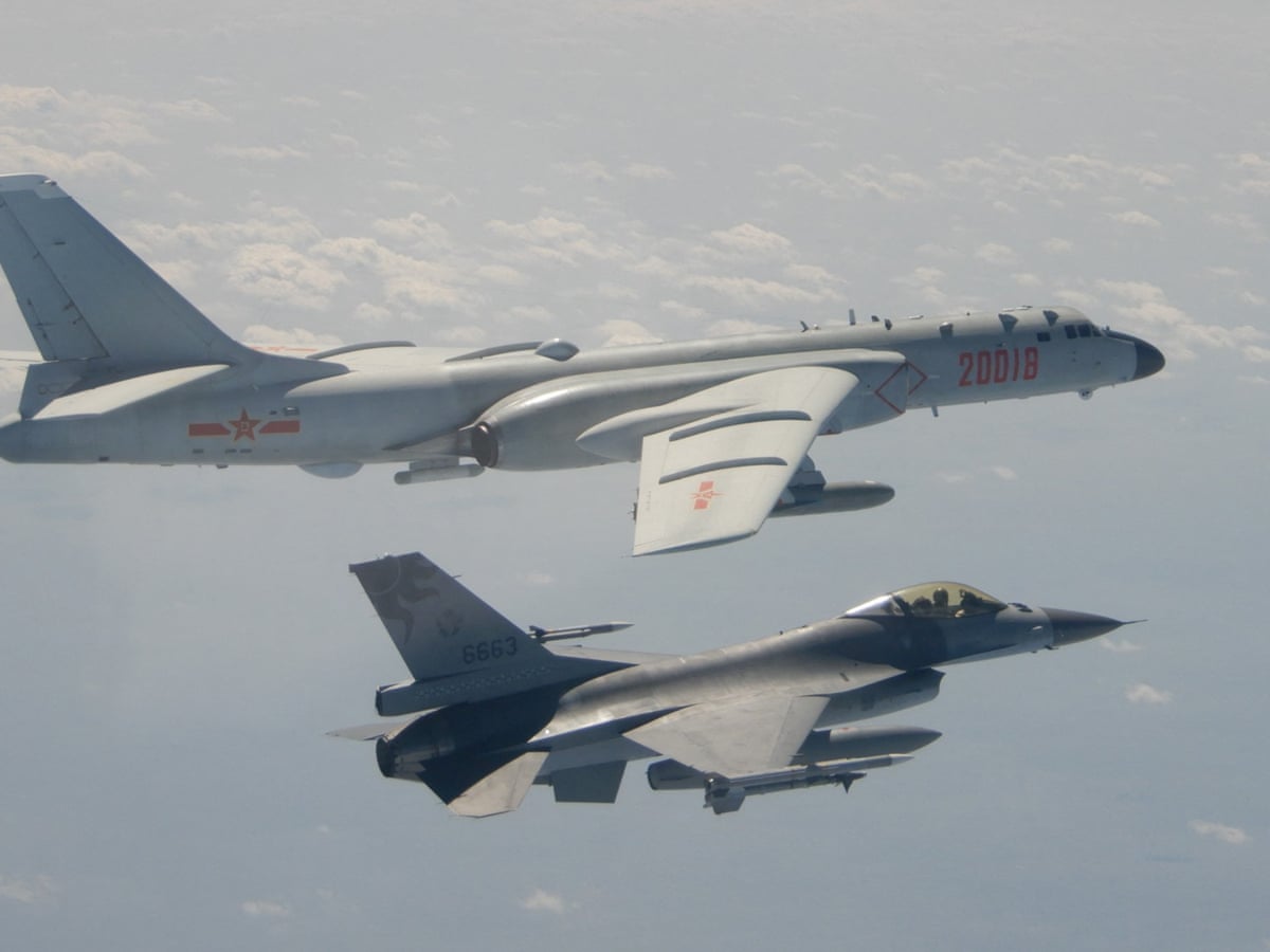 taiwan scrambles jets after china makes largest incursion into air defence zone since january | taiwan | the guardian