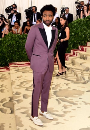 Donald Glover – AKA Childish Gambino – donned a Gucci suit to attend the gala