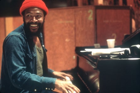 Marvin Gaye at Golden West Studios in Los Angeles, California, 1973.