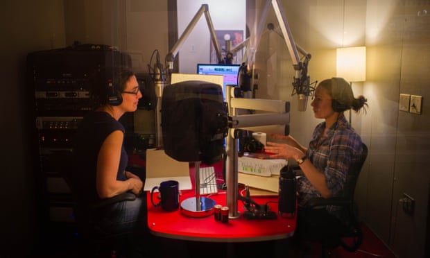 Sarah Koenig and Dana Chivvis in their studio