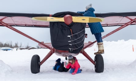 “I became a pilot shortly after I became a mom for the second time,” says Kristin Knight Pace, a writer and former long-distance dog musher living in Bettles, Alaska. Because Bettles isn’t on the road system, her 1946 Stinson Voyager airplane was the family’s only vehicle.