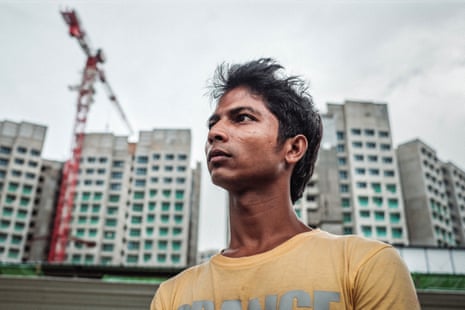 Ali, a construction worker in Singapore