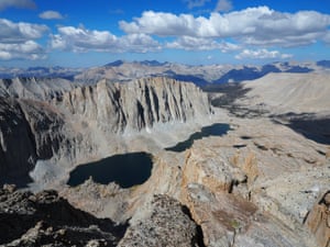 The High Sierra as seen from near the summit of Mount Whitney, High Sierra Trail , Sierra Nevada