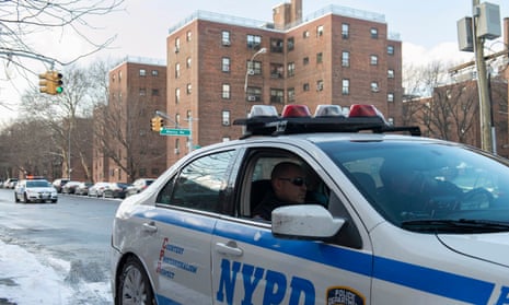 A NYPD patrol vehicle is seen near the Marcy Houses public housing development in the Brooklyn borough of New York<br>A New York Police Department patrol vehicle is seen near the Marcy Houses public housing development in the Brooklyn borough of New York January 9, 2015. To match Insight USA-POLICE/MINORITIES REUTERS/Stephanie Keith (UNITED STATES - Tags: CRIME LAW SOCIETY)