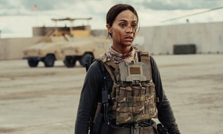 Zoe Saldana as Joe in Lioness.