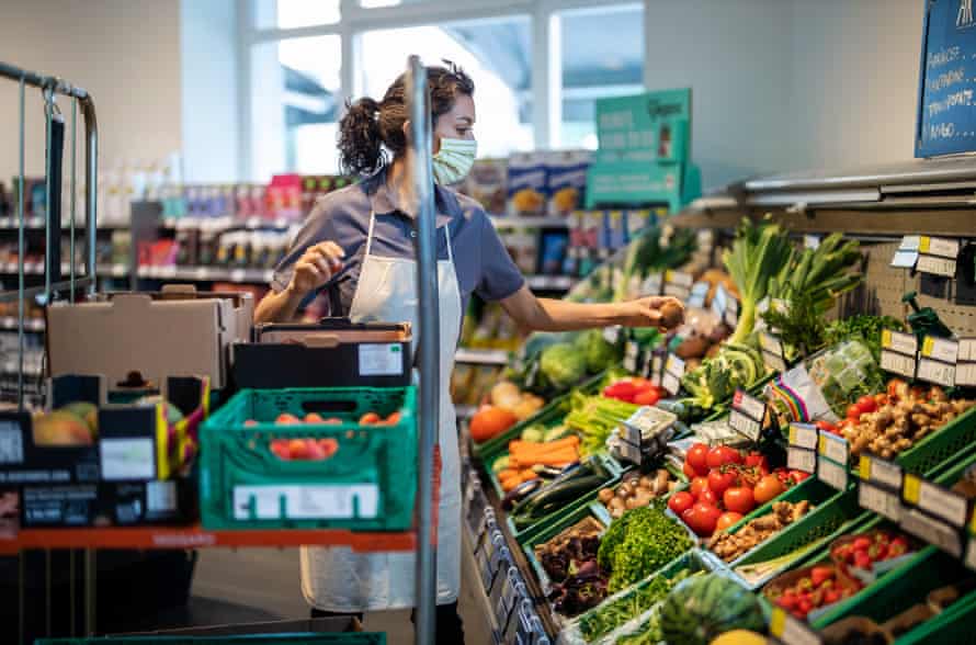 The supermarket staff ... who risked their well-being to feed us. (Raised by a model).