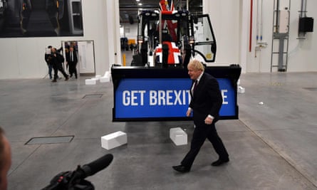 Boris Johnson visits the JCB factory in Staffordshire