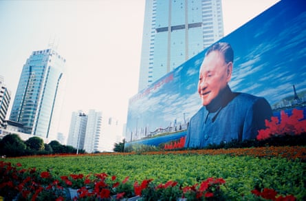 Deng Xiaoping pictured on a billboard in Shenzhen