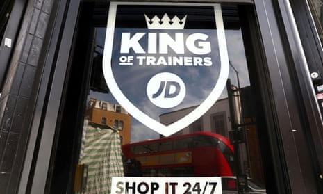 JD Sports window with logo