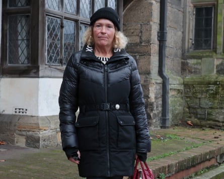 Diane Juchau standing in the street
