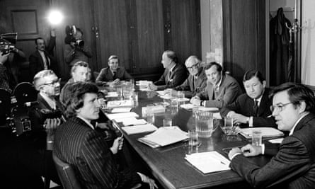 Members of the original Church committee in Washington in 1975.