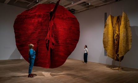 Magdalena Abakanowicz’s Abakan sculptures at Tate Modern, London.