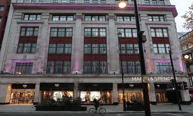 Marks & Spencer, near Marble Arch, Oxford Street, London, on December 15 2021