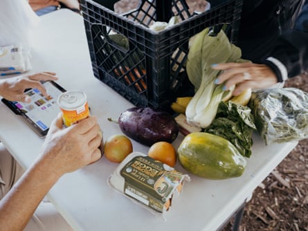 Fresh produce at the Nāpili Park Emergency Community Resource Center’s grocery store.