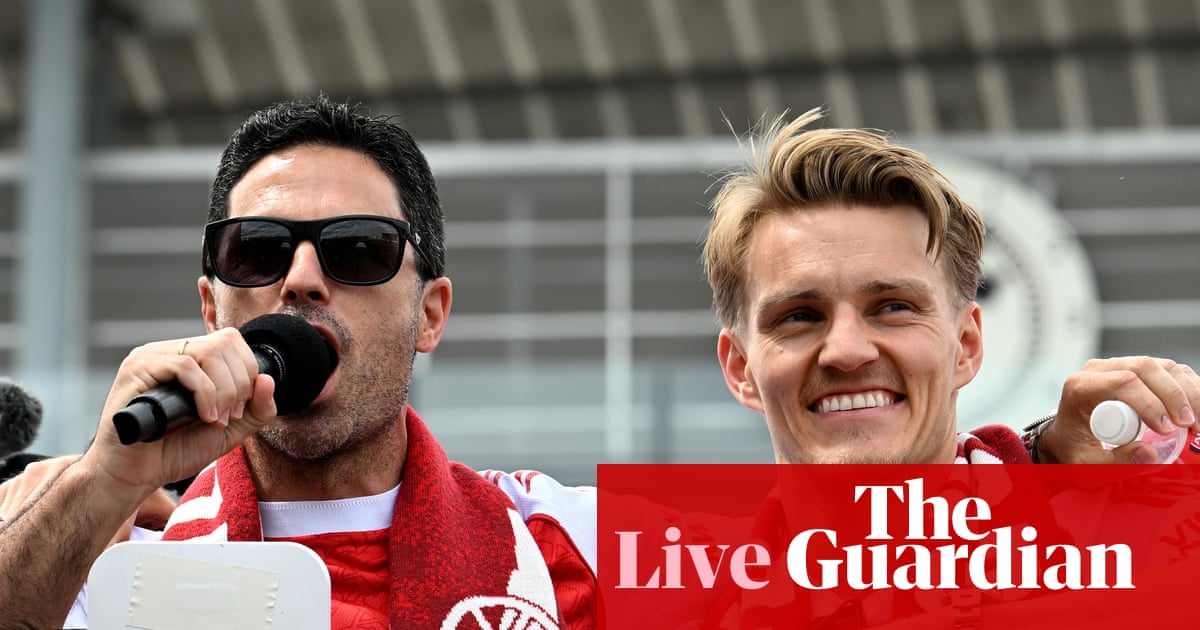 Arsenal’s Premier League trophy parade: title celebrations in north London – live