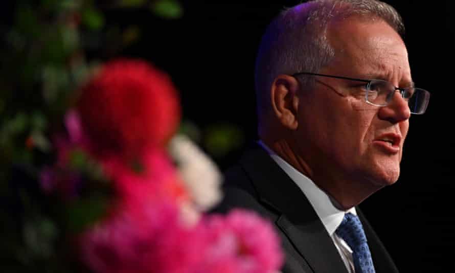 Scott Morrison addressing the Business Council of Australia