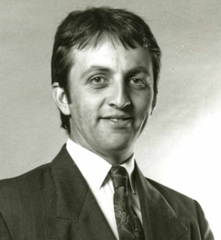 A black-and-white image of a younger Dick Cole