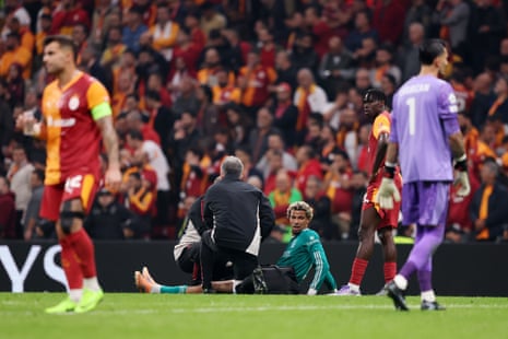 Soccer Soccer Hugo Ekitike’s evening is over.