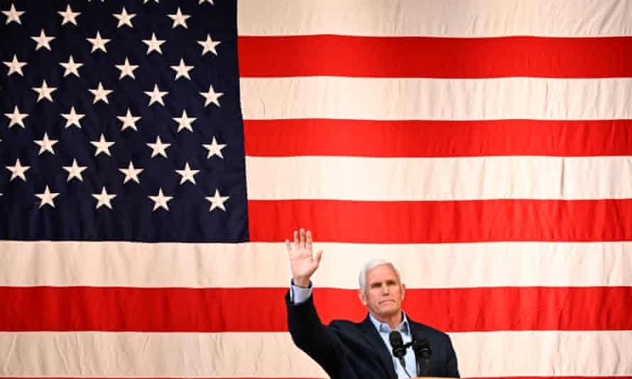 On Monday, Mike Pence is campaigning for Georgia Gov. Brian Kemp in Keneso.