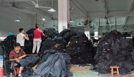 A factory making jeans factory in Zengcheng.