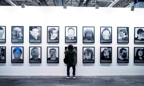 The Political Prisoners in Contemporary Spain artwork during the Arco fair in Madrid