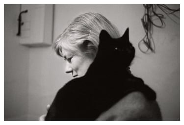 Yvonne Boyd with a black cat.