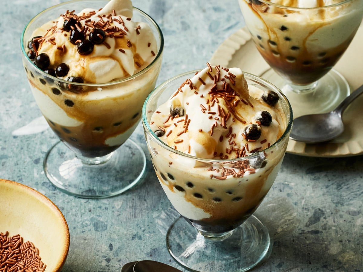Benjamina Ebuehi's recipe for bubble tea ice-cream sundaes Ice