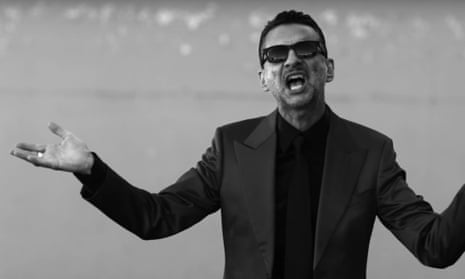 Dave Gahan of Depeche Mode in a still from the Where’s the Revolution promo video