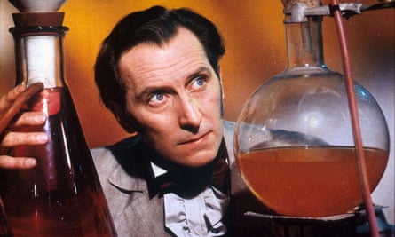 Peter Cushing in The Curse of Frankenstein